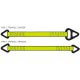 2" ONE PLY POLYESTER SLING WITH ALUMINUM TRIANGLE ONE END & ALUMINUM CHOKER OTHER END LIGHT DUTY - POLYESTER SLING WITH ALUMINUM TRIANGLE ONE END & ALUMINUM CHOKER OTHER END